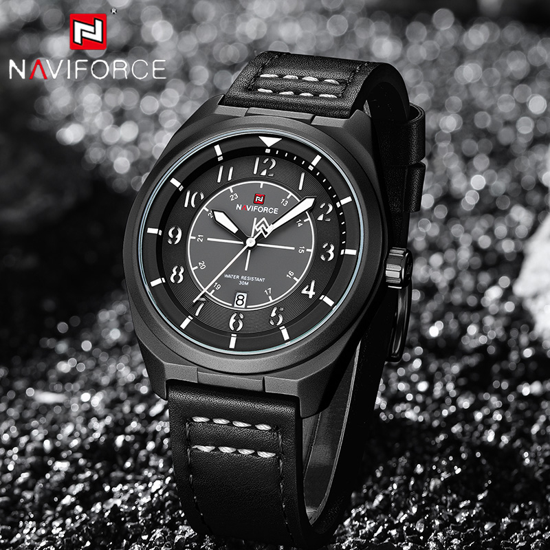 Field Watch Military - NAVIFORCE 남성용 쿼츠 시계 3ATM 방수