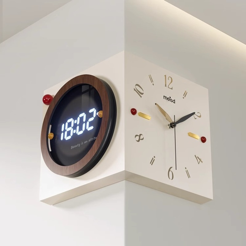 Luxury Watch Wall Clock - 코너 벽시계 양면 벽시계 현대적인 고급스러운