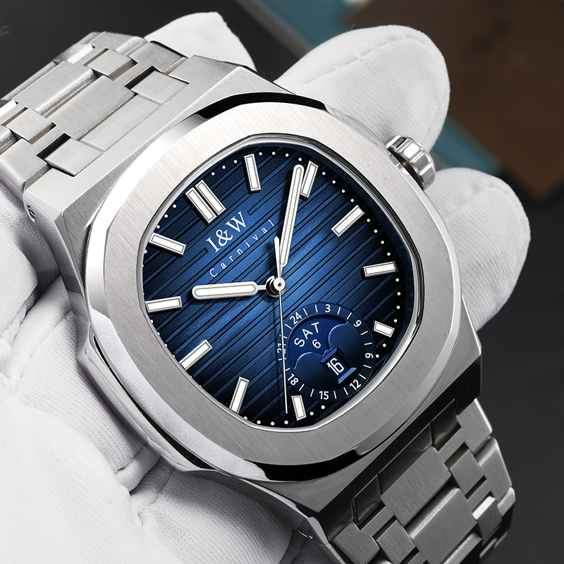 Luxury Watch Moon Phase - 카니발 브랜드 IW 고급 럭셔리 사파이어