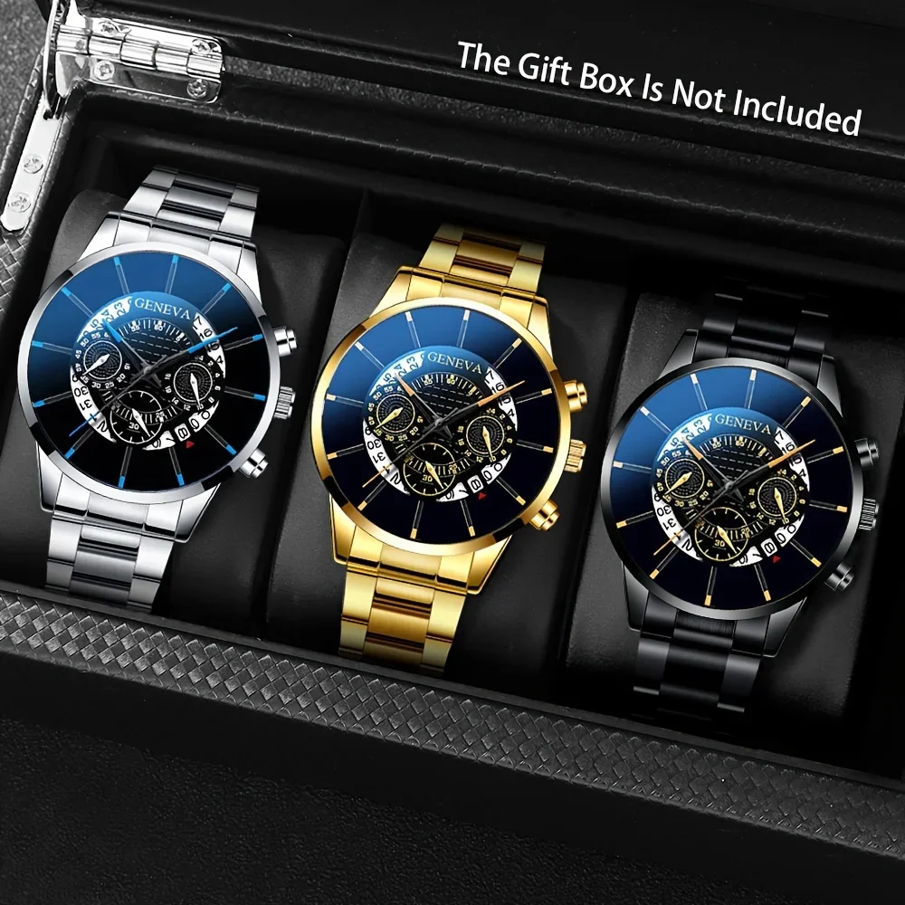 Luxury Watch Under 20000 - 3개/1개 남성용 패셔너블 쿼츠 시계 세트,