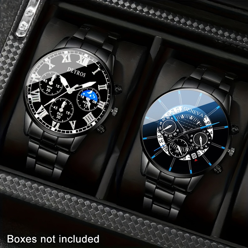 Luxury Watch Under 20000 - 2개 세트 남성 비즈니스 시계 세트