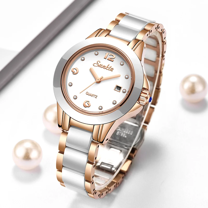 Luxury Watch Ladies - Sunkta 패션 캐주얼 쿼츠 여성 시계