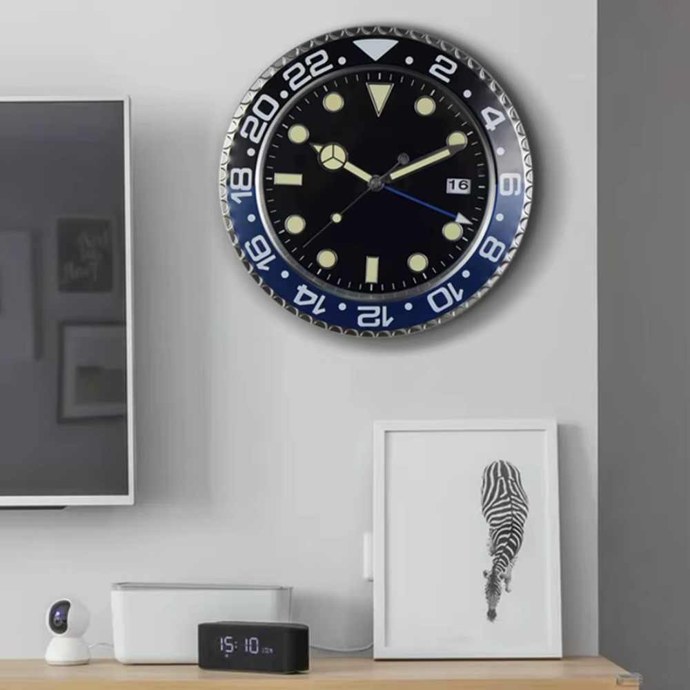 Luxury Watch House - 34cm 럭셔리 창의적인 벽시계 모던 메탈