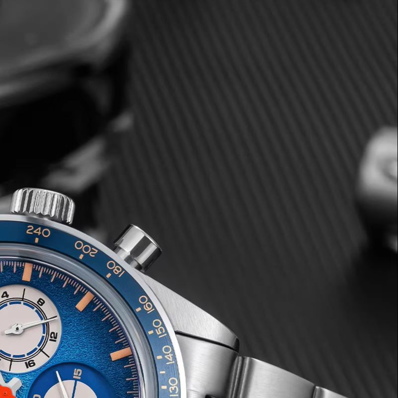 Luxury Watch Level - ADDIESDIVE 고급 크로노그래프 시계, 10기압 방수,