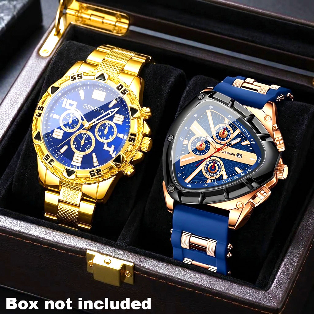 Luxury Watch Under 20000 - 2개 세트 남성용 패션 럭셔리 원형
