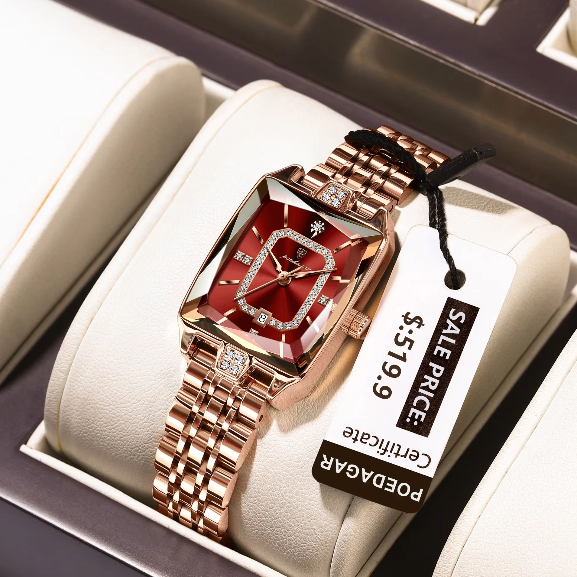 Luxury Watch Ladies - 포에다가 패션 우아한 여성 손목시계 방수