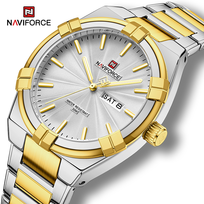 Field Watch Military - NAVIFORCE 클래식 요일 및 날짜 표시