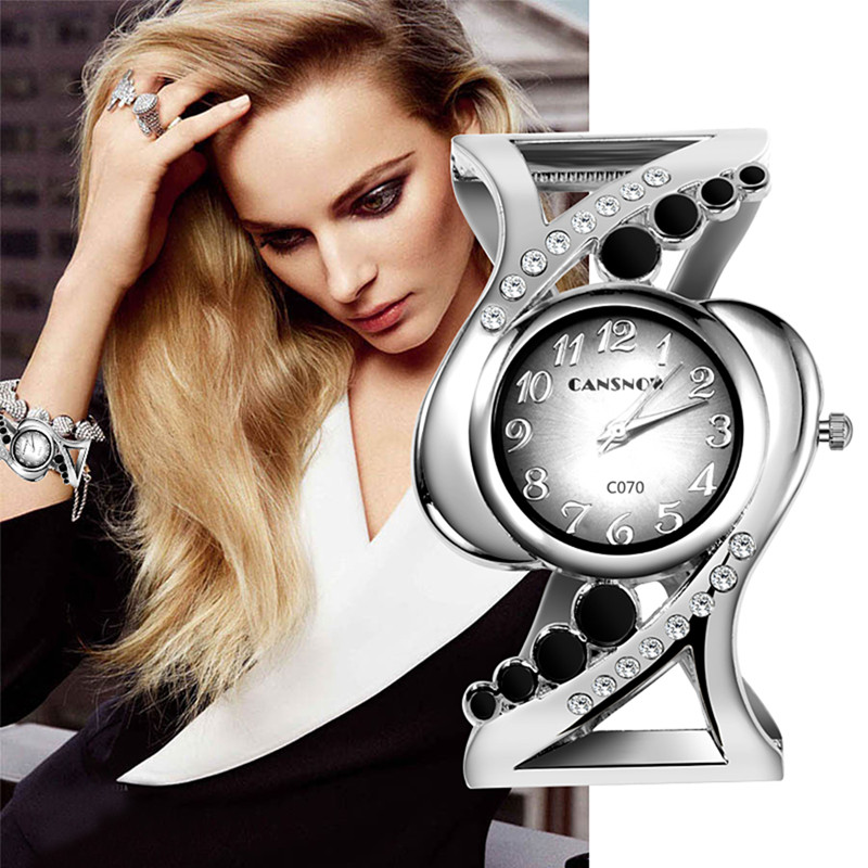 Luxury Watch Lady - 여성 팔찌 손목 시계, 크리스탈 럭셔리