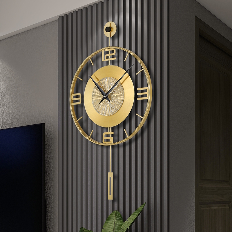 럭셔리 메탈 스윙 벽시계 미니멀리스트 거실 시계 벽걸이 - Luxury Watch Wall Clock 리뷰 및 가격