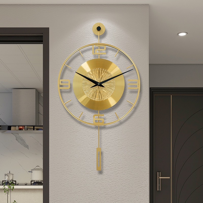 럭셔리 메탈 스윙 벽시계 미니멀리스트 거실 시계 벽걸이 - Luxury Watch Wall Clock 리뷰 및 가격