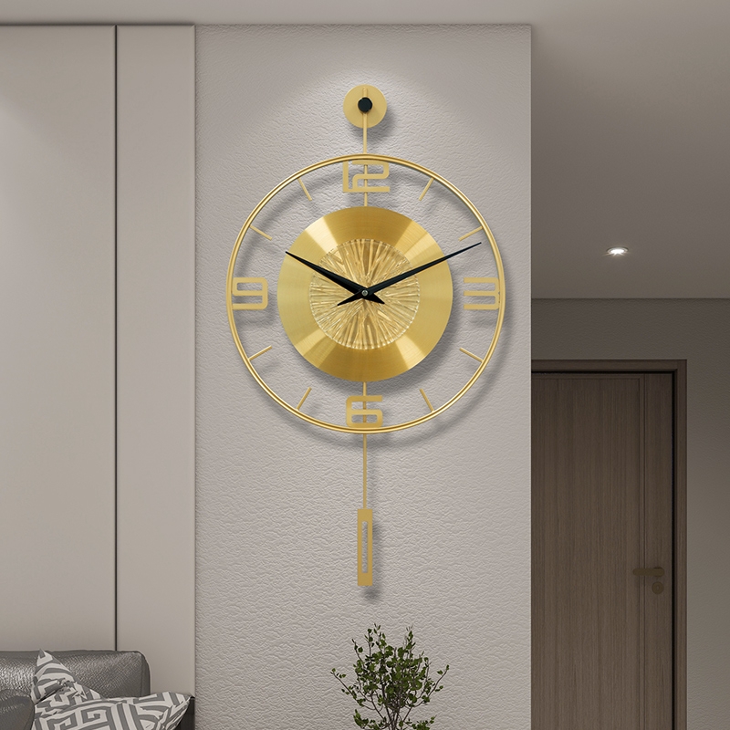 럭셔리 메탈 스윙 벽시계 미니멀리스트 거실 시계 벽걸이 - Luxury Watch Wall Clock 리뷰 및 가격