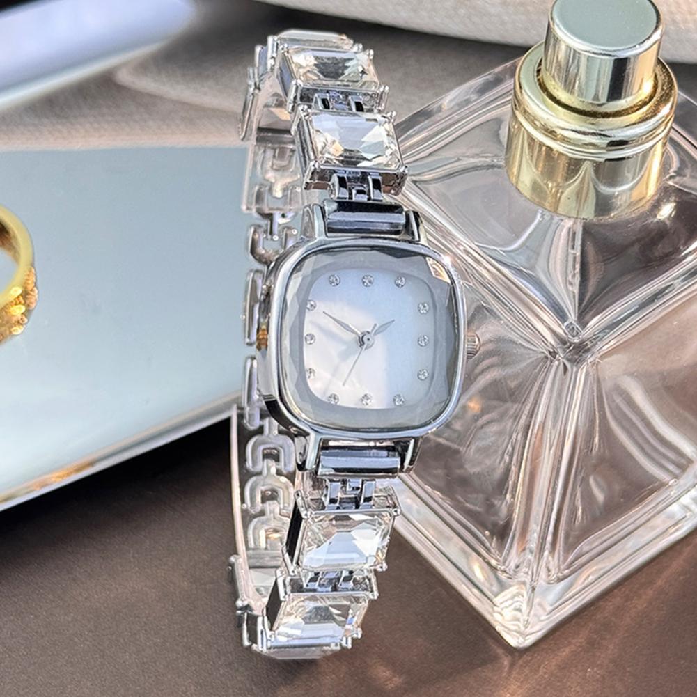 반짝이는 팔찌 시계 사각 다이얼 여성용 시계 사각 다이 - Luxury Watch Lady 리뷰 및 가격