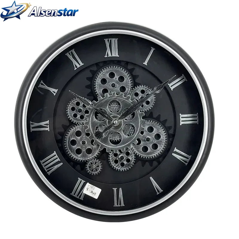 럭셔리 산업용 기계식 벽시계 장식 레트로 무소음 대형  - Luxury Watch Wall Clock 리뷰 및 가격