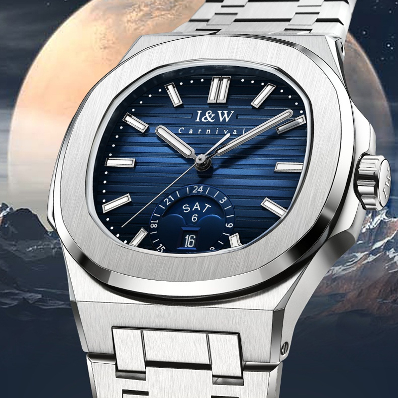 카니발 브랜드 IW 고급 럭셔리 사파이어 기계식 시계  - Luxury Watch Moon Phase 리뷰 및 가격
