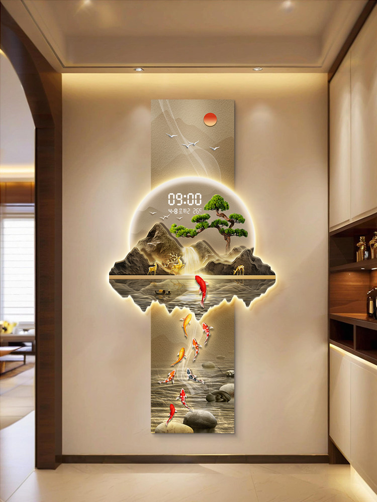 디자인 고급 벽시계 거실 LED 벽시계 무소음 벽시계  - Luxury Watch House 리뷰 및 가격
