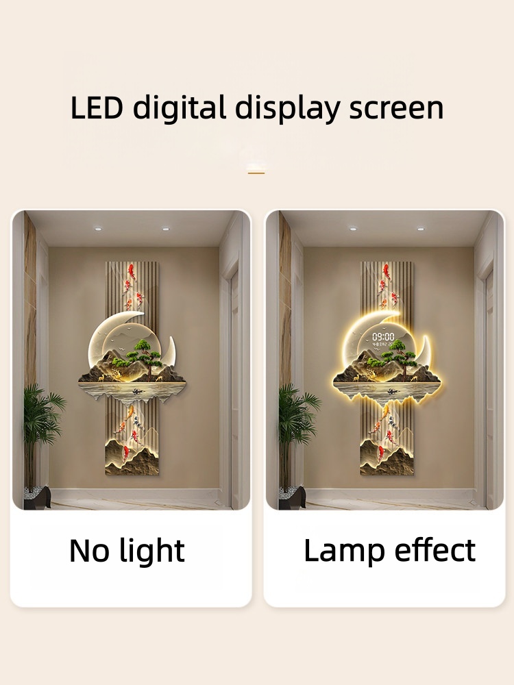 디자인 고급 벽시계 거실 LED 벽시계 무소음 벽시계  - Luxury Watch House 리뷰 및 가격