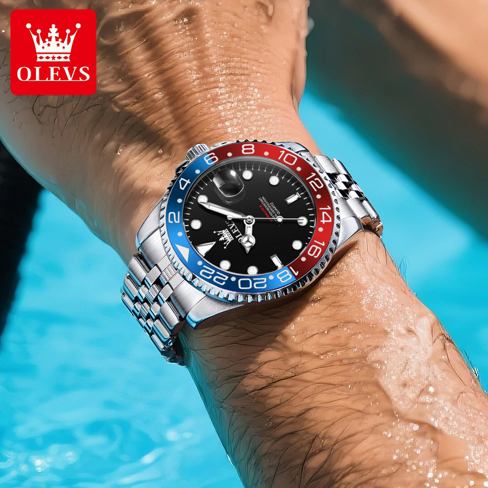 OLEVS 5657 오리지널 브랜드 남성용 시계 비즈니 - Luxury Watch Moon Phase 리뷰 및 가격