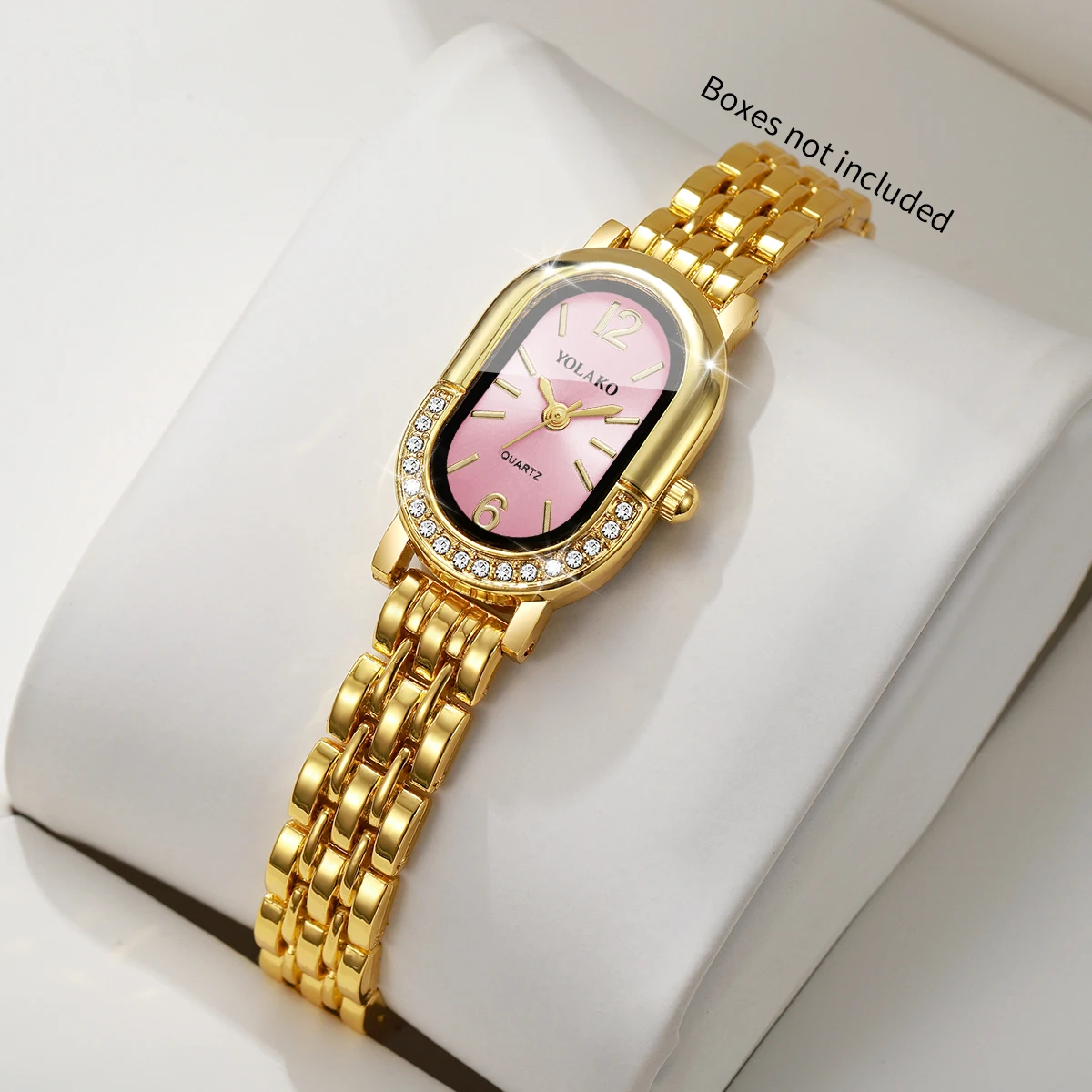 럭셔리 라인스톤 여성 쿼츠 시계 패션 골든 팔찌 스트랩 - Luxury Watch Holder 리뷰 및 가격