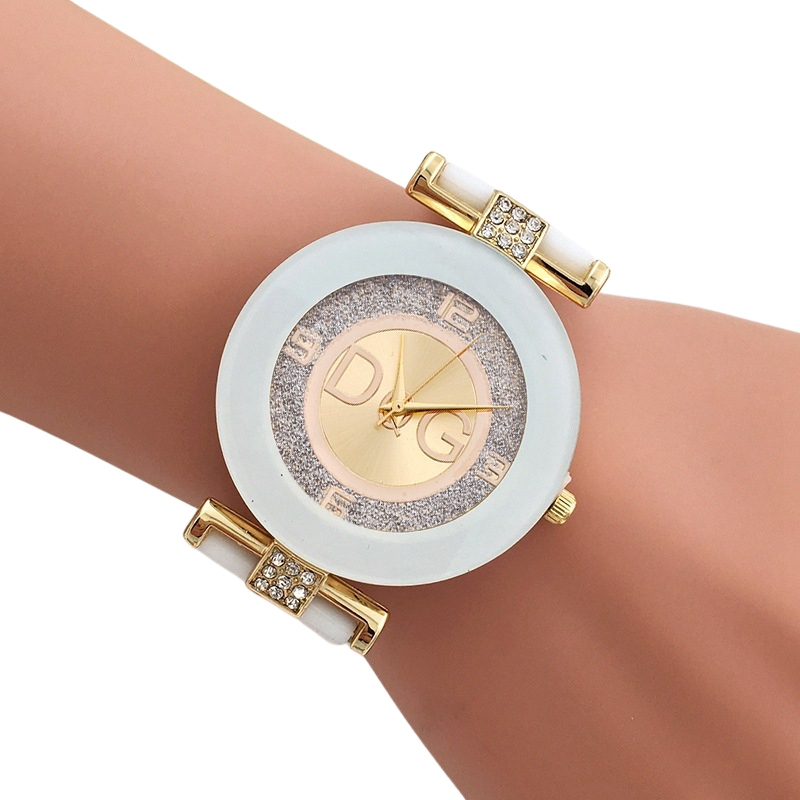 여성을위한 럭셔리 시계 실리콘 다이아몬드 방수 석영 손 - Luxury Watch News 리뷰 및 가격