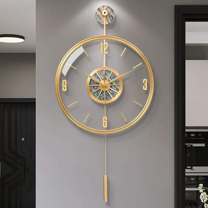 합금 조개 벽시계 침묵 현대 럭셔리 거실 장식 벽 시계 - Luxury Watch Wall Clock 리뷰 및 가격