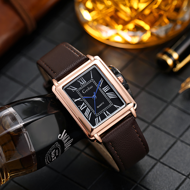 새로운 패션 럭셔리 디자이너 직사각형 다이얼 쿼츠 시계 - Luxury Watch Wallpaper 리뷰 및 가격