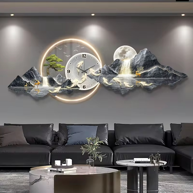 디자인 럭셔리 벽시계 거실 Led 미적 미니멀리스트 벽 - Luxury Watch House 리뷰 및 가격