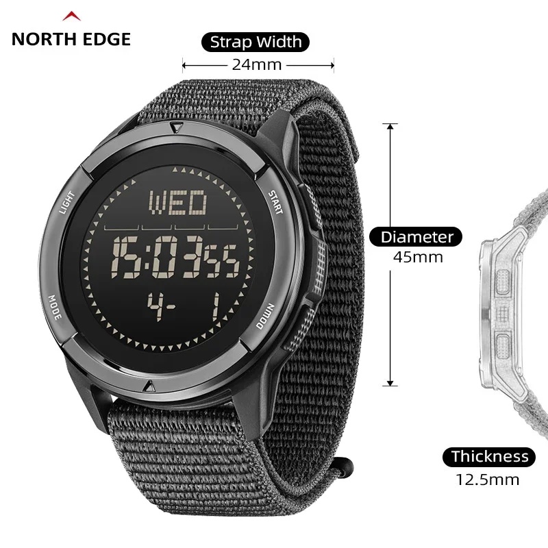 NEW NORTH EDGE 남성용 디지털 스포츠 시계  - Field Watch Military 리뷰 및 가격