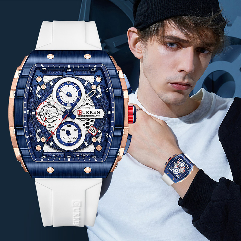 CURREN 최고 브랜드 남성용 시계 럭셔리 스퀘어 쿼 - Luxury Watch Under 20000 리뷰 및 가격