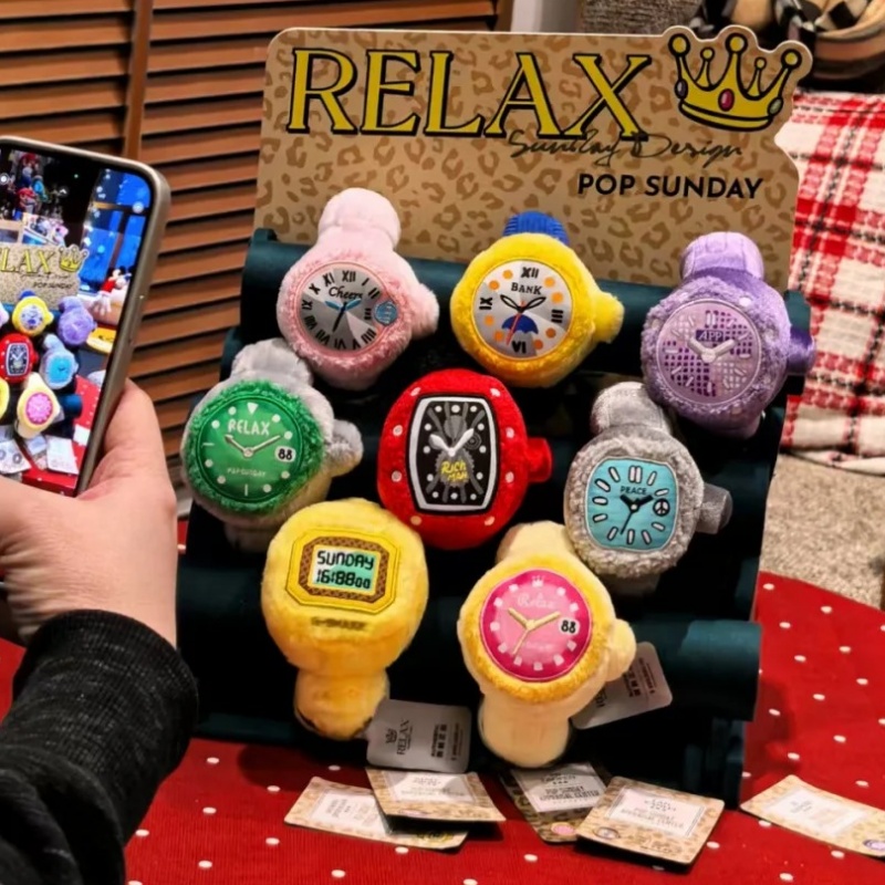 【재고 있음】정품 팝 선데이 릴렉스 플러시 워치 블라인 - Luxury Watch Holder 리뷰 및 가격