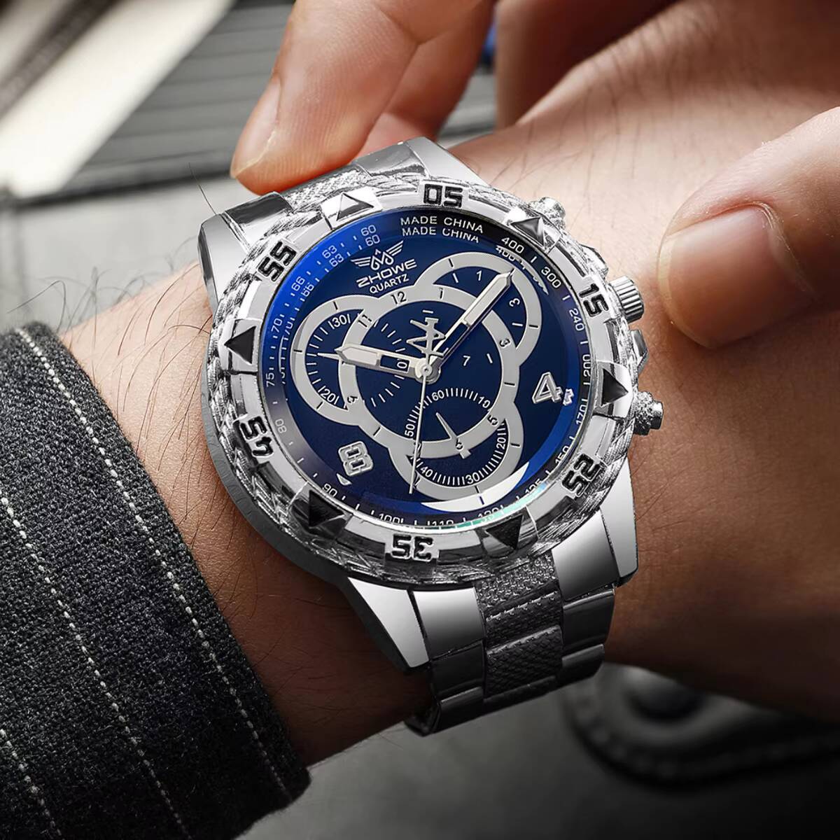 남성용 비즈니스 쿼츠 시계, 스테인레스 스틸 밴드, 패 - Luxury Watch Under 20000 리뷰 및 가격
