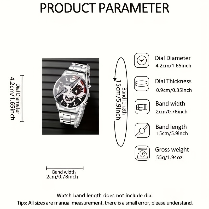 남성용 제네바 시계 세트 4가지 스타일 고급 크로노그래 - Luxury Watch Under 20000 리뷰 및 가격