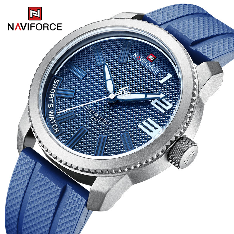 NAVIFORCE 실리콘 밴드 스포츠 방수 시계 남성용 - Field Watch Military 리뷰 및 가격
