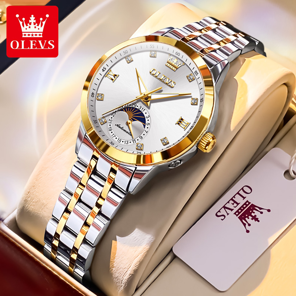 OLEVS 7041 엘레강스 문페이즈 여성용 기계식 시 - Luxury Watch Moon Phase 리뷰 및 가격