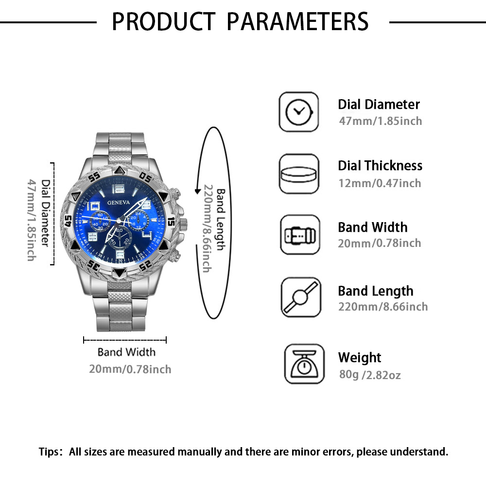 6피스 남성용 프리미엄 시계 세트, 비즈니스 캐주얼 스 - Luxury Watch Under 20000 리뷰 및 가격