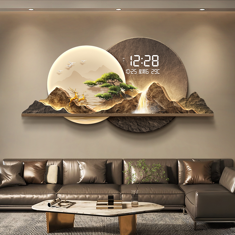 북유럽 모던 벽시계 디지털 럭셔리 대형 크리에이티브 디 - Luxury Watch Wall Clock 리뷰 및 가격