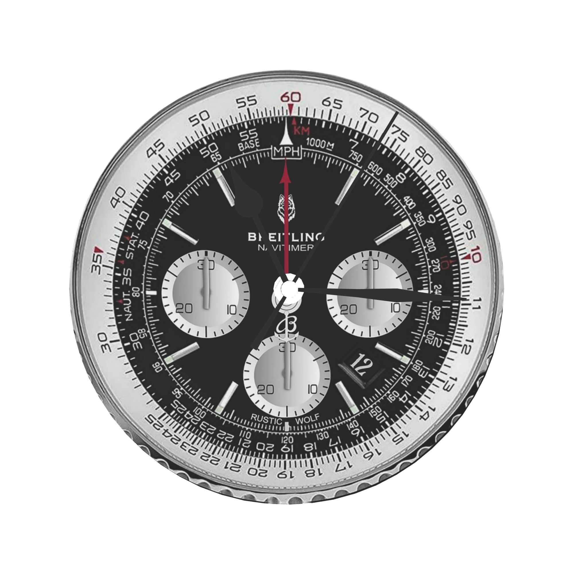 블랙 럭셔리 시계 얼굴 벽시계 룸 장식 침실 거실 주방 - Luxury Watch Wall Clock 리뷰 및 가격