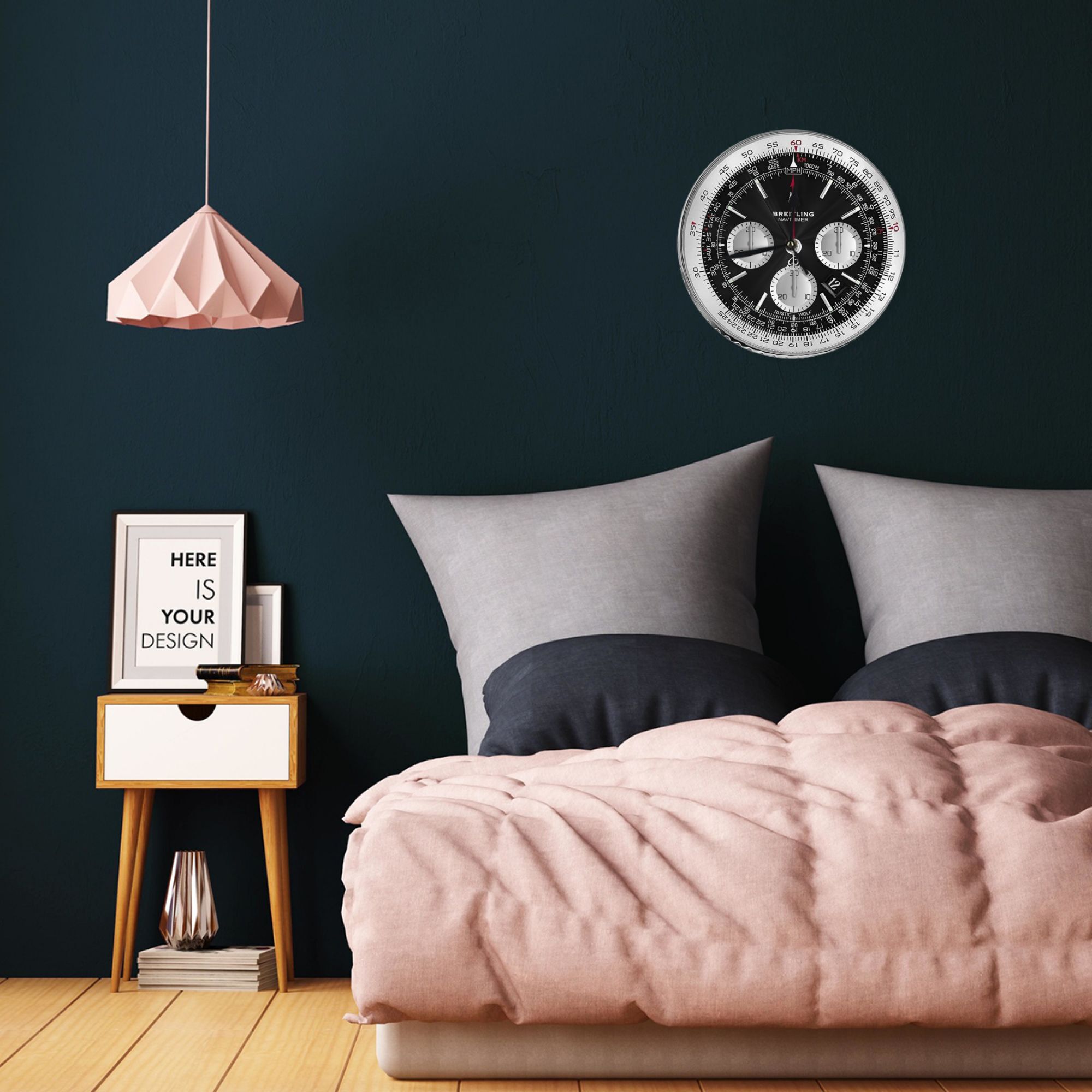 블랙 럭셔리 시계 얼굴 벽시계 룸 장식 침실 거실 주방 - Luxury Watch Wall Clock 리뷰 및 가격