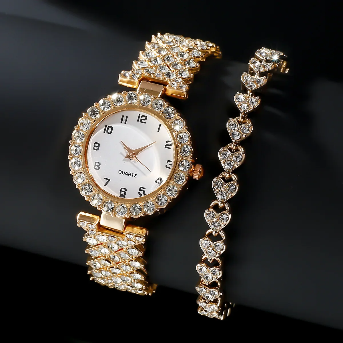 1개/2개 고급 패션 여성 시계 세트 실버 스트랩 여성 - Luxury Watch For Girls 리뷰 및 가격