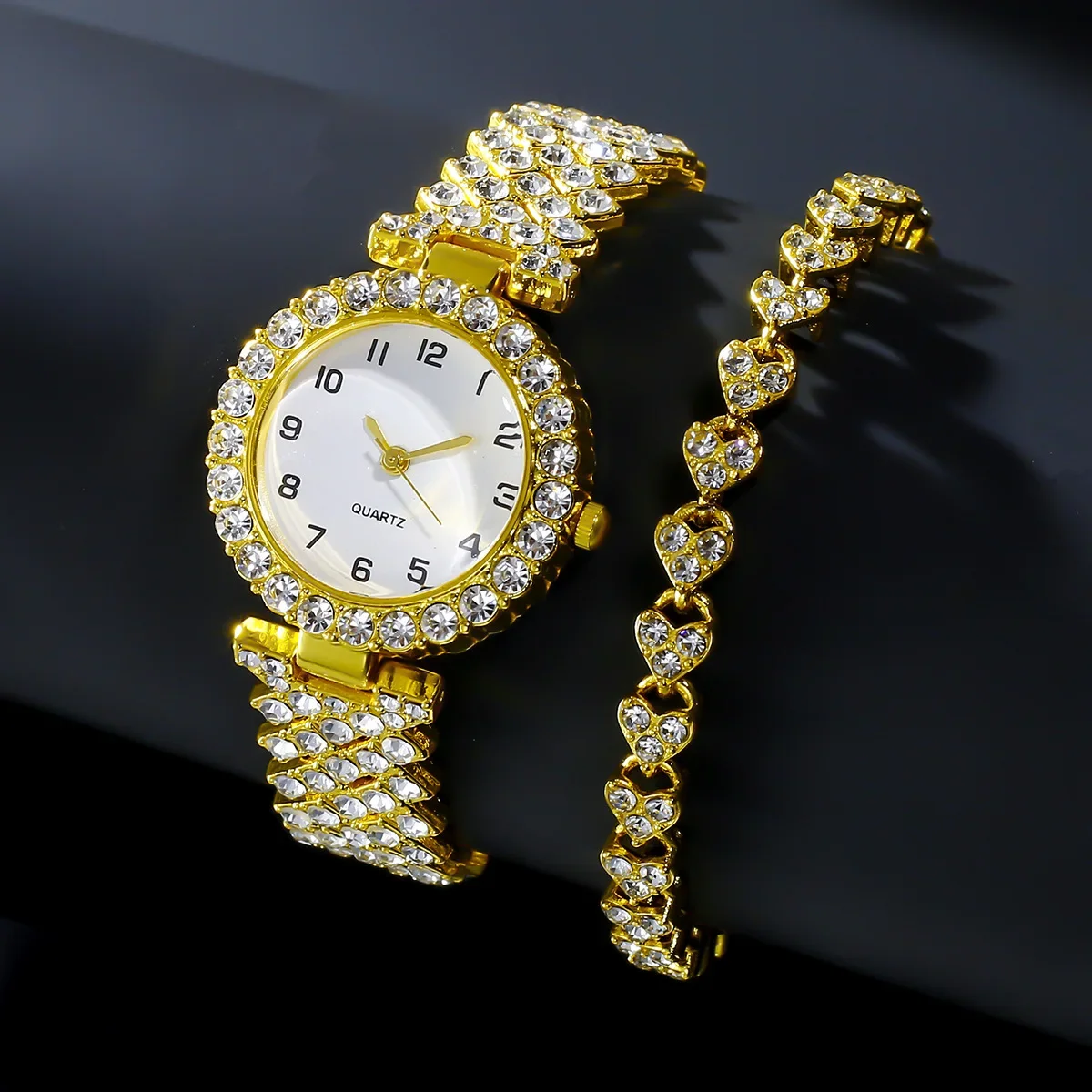 1개/2개 고급 패션 여성 시계 세트 실버 스트랩 여성 - Luxury Watch For Girls 리뷰 및 가격