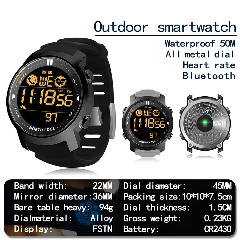 NORTH EDGE 남성용 디지털 시계 군용 방수 50 - Field Watch Military 리뷰 및 가격
