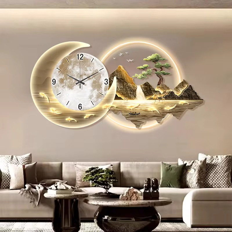 세련된 럭셔리 벽시계, 중국 스타일, 심플한 레스토랑, - Luxury Watch Wall Clock 리뷰 및 가격