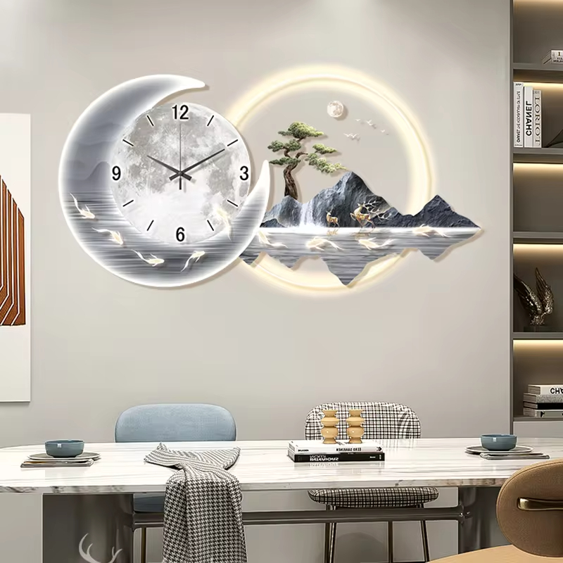 세련된 럭셔리 벽시계, 중국 스타일, 심플한 레스토랑, - Luxury Watch Wall Clock 리뷰 및 가격