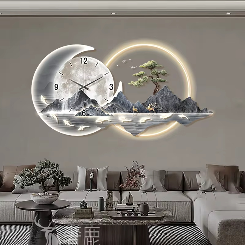 세련된 럭셔리 벽시계, 중국 스타일, 심플한 레스토랑, - Luxury Watch Wall Clock 리뷰 및 가격