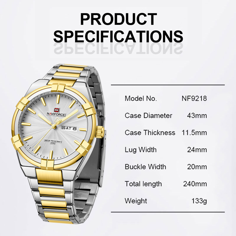 NAVIFORCE 클래식 요일 및 날짜 표시 남성용 스 - Field Watch Military 리뷰 및 가격