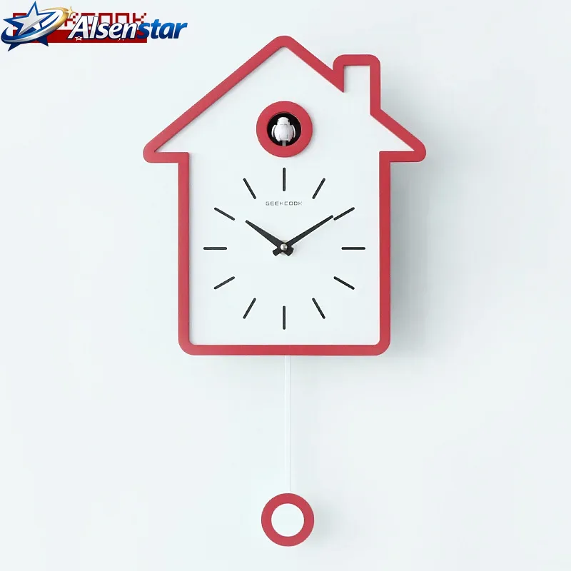 현대식 뻐꾸기 시계 진자 벽시계 무소음 시계 고급 새  - Luxury Watch Wall Clock 리뷰 및 가격