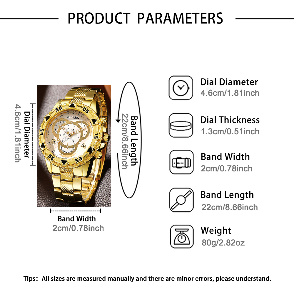 2피스 남성용 패셔너블하고 멋진 쿼츠 시계, 일상복에  - Luxury Watch Under 20000 리뷰 및 가격