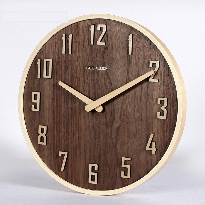 호두나무 소재 벽시계, 빈티지 레트로 스타일, 우아한  - Luxury Watch Wall Clock 리뷰 및 가격