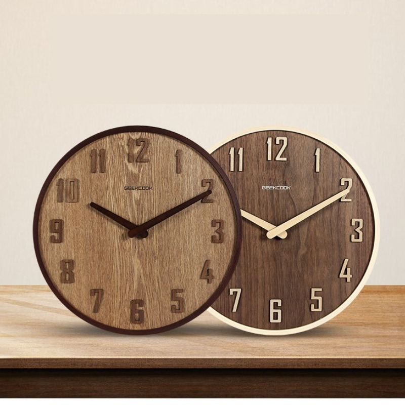 호두나무 소재 벽시계, 빈티지 레트로 스타일, 우아한  - Luxury Watch Wall Clock 리뷰 및 가격