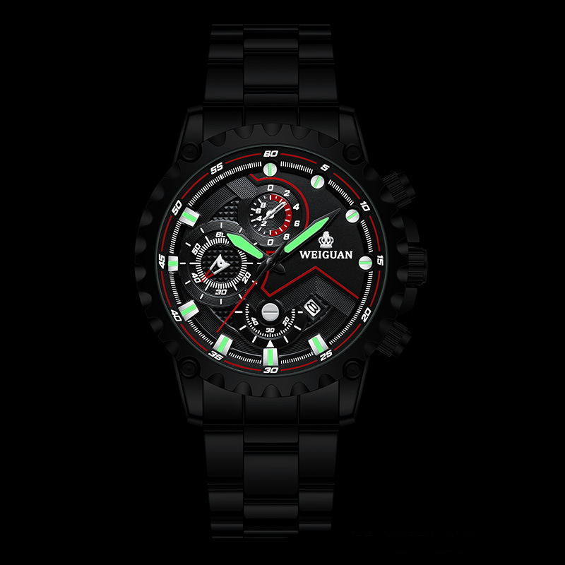 남자 시계 블랙 전사 정통 유행 스테인레스 스틸 방수  - Luxury Watch Under 20000 리뷰 및 가격