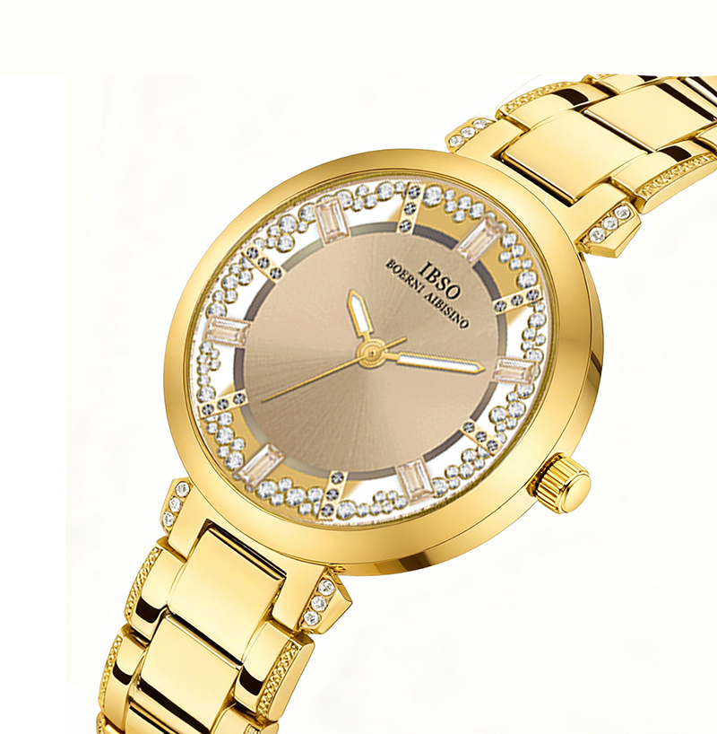 럭셔리 브랜드 여성 시계 황금 강철 작은 다이얼 방수  - Luxury Watch Green Dial 리뷰 및 가격